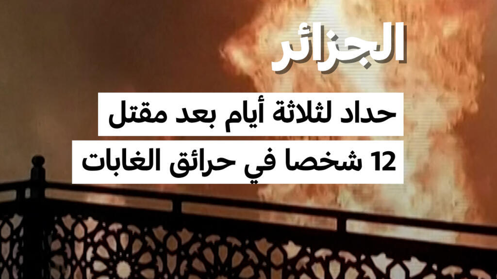 الجزائر: حداد وطني بعد حرائق مدمرة أودت بحياة 12 شخصا