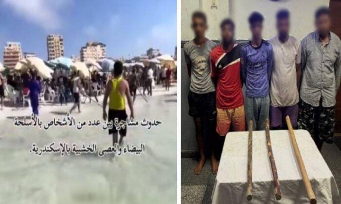 القبض على 5 أشخاص إثر مشاجرة عنيفة بالشماسي بأحد شواطئ الإسكندرية