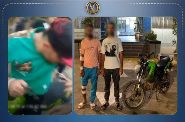 ضبط طالبان صدما سيدة بدراجة نارية وإصابتها