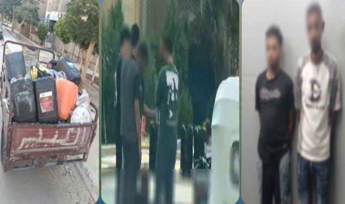 لبيعها في السوق السوداء.. ضبط 200 لتر بنزين بحوزة شخصين بأكتوبر | فيديو