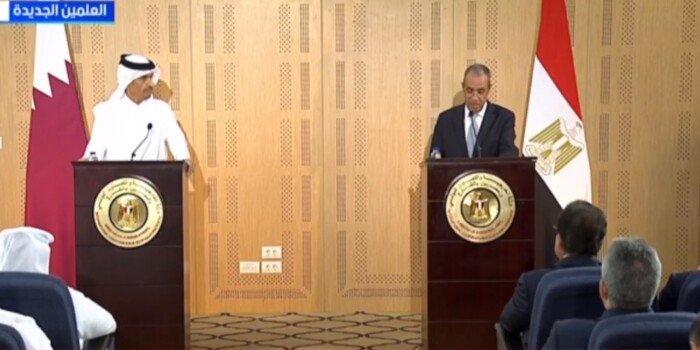 وزير الخارجية يعقد مؤتمرًا صحفيًا مع نظيره القطري بالعلمين.. بث مباشر