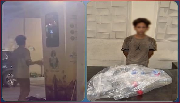 لإعادة بيعها مقابل المال.. ضبط الطفل المتهم بسرقة عبوات من ماكينة تدوير القمامة بالجيزة