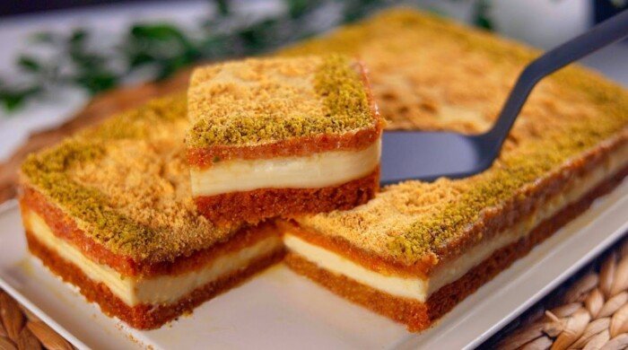بخطوات بسيطة.. طريقة عمل البسبوسة بالقشطة زي المطاعم