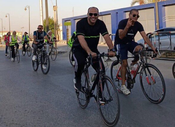 ماراثون للدراجات الهوائية ضمن المشروع القومي «تنشيط الرياضة بالشوارع والميادين» في بني سويف