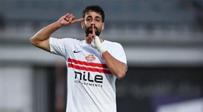 عدي الدباغ يمنح الزمالك التقدم أمام البلاستيك في الشوط الأول