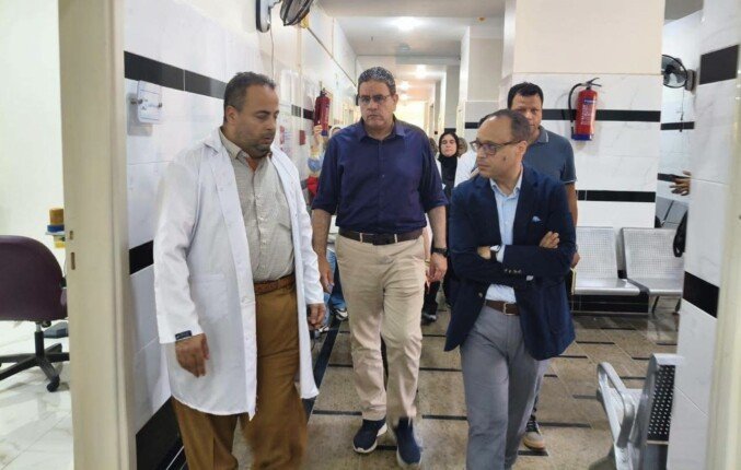 مساعد وزير الصحة يتابع التشغيل التجريبي لمستشفى الرمد الجديدة بشبين الكوم