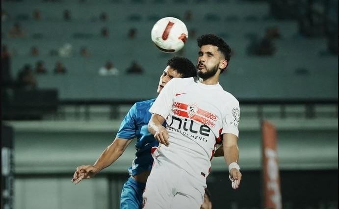 حسام أشرف يحصد جائزة أفضل لاعب في مباراة الزمالك والسويس بتروجت