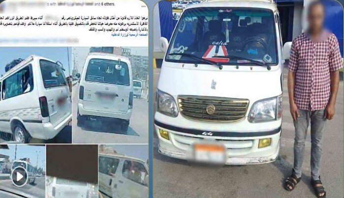 للسير برعونة والتلويح بإشارات خادشة.. القبض على السائق المتهور بالشرقية| فيديو