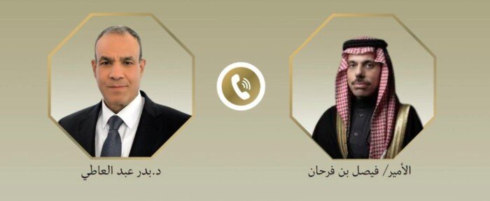 وزير الخارجية يبحث مع نظيره السعودي تطورات المنطقة ويؤكدان ضرورة وقف التصعيد