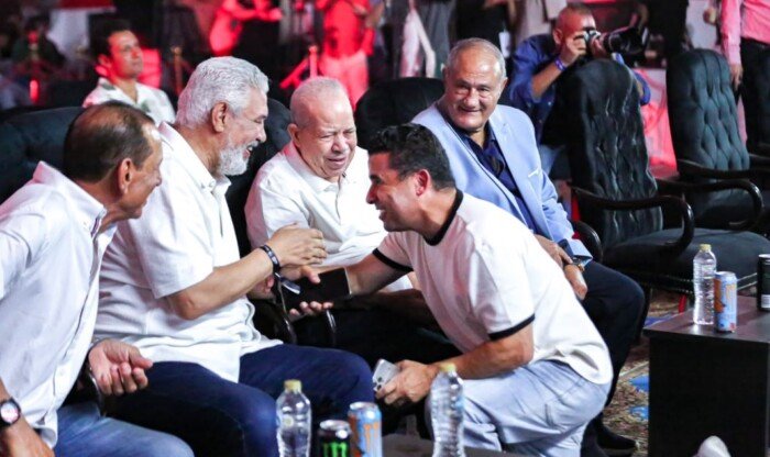 ليلة استثنائية.. احتفالية كبرى داخل نادي الزمالك بعد التتويج بلقب الدوري المصري «صور»
