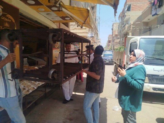 حملة مكبرة لرفع الإشغالات وإعادة الانضباط بمدينة قها