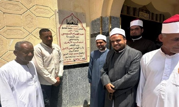 افتتاح مسجدي «العتيق» بالخطارة و«عباد الرحمن» بكوم أمبو في أسوان ضمن خطة الأوقاف للإعمار
