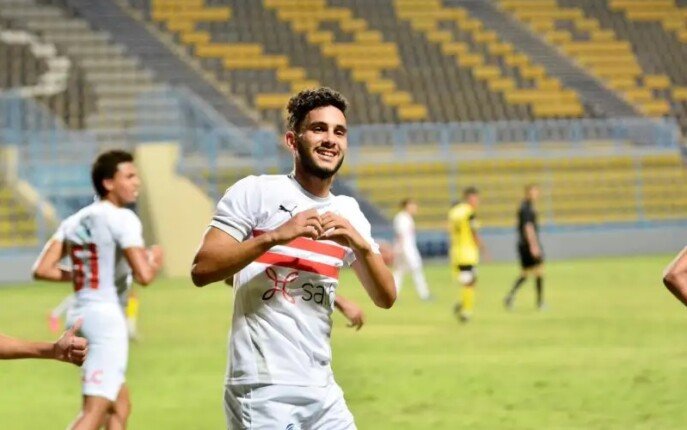 حسام أشرف يحرز هدف الزمالك الأول أمام السويس بتروجت «فيديو»