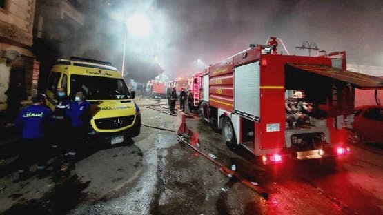 اندلاع حريق داخل شقة سكنية بمنطقة الفلل في بنها