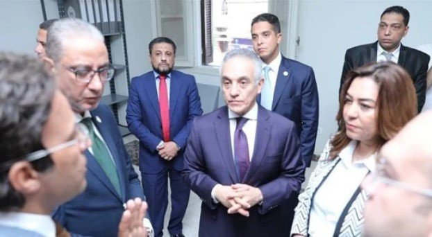 وزيرا العدل والتنمية المحلية والبيئة يشهدان تشغيل فرع توثيق «الودي» بالصف ضمن «حياة كريمة»