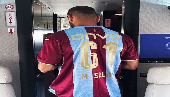 محمد صلاح يظهر بقميص طرابزون سبور برقم «61».. سر الرقم الأيقوني في تركيا