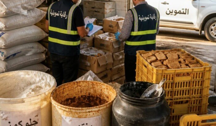 يستخدم فحم بدل الكاكاو.. ضبط مصنع بسكويت مغشوش ومصادرة 1.8 طن في القليوبية