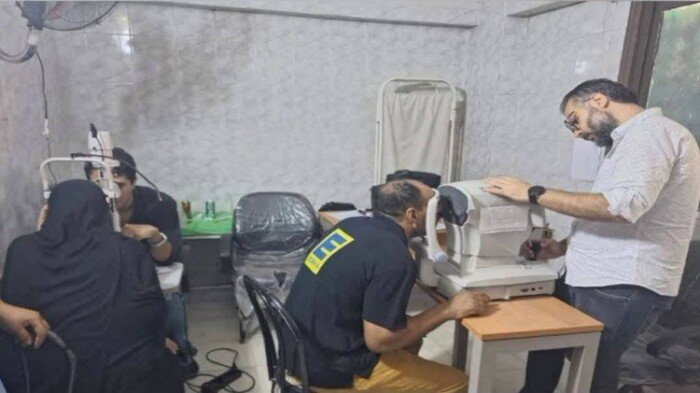 محافظ الجيزة يتابع تنفيذ قافلة الرمد المجانية بمستشفى أبو النمرس المركزي