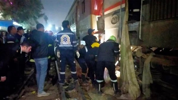 مصرع شخص أسفل عجلات قطار على طريق نوى قليوب