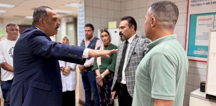 رئيس مياه القناة يتفقد أحدث تقنيات تحضير العينات بالمعمل المركزي للصرف الصحي بسرابيوم