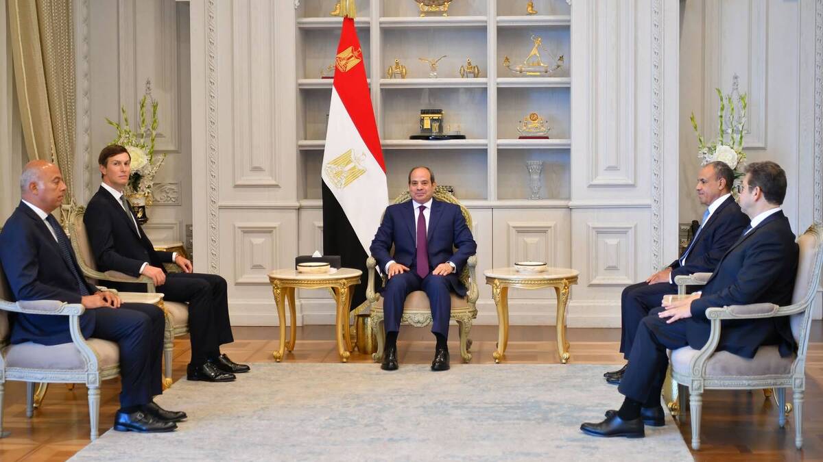 كوشنر يلتقي السيسي لبحث استقرار الشرق الأوسط وتنفيذ اتفاق غزة 
