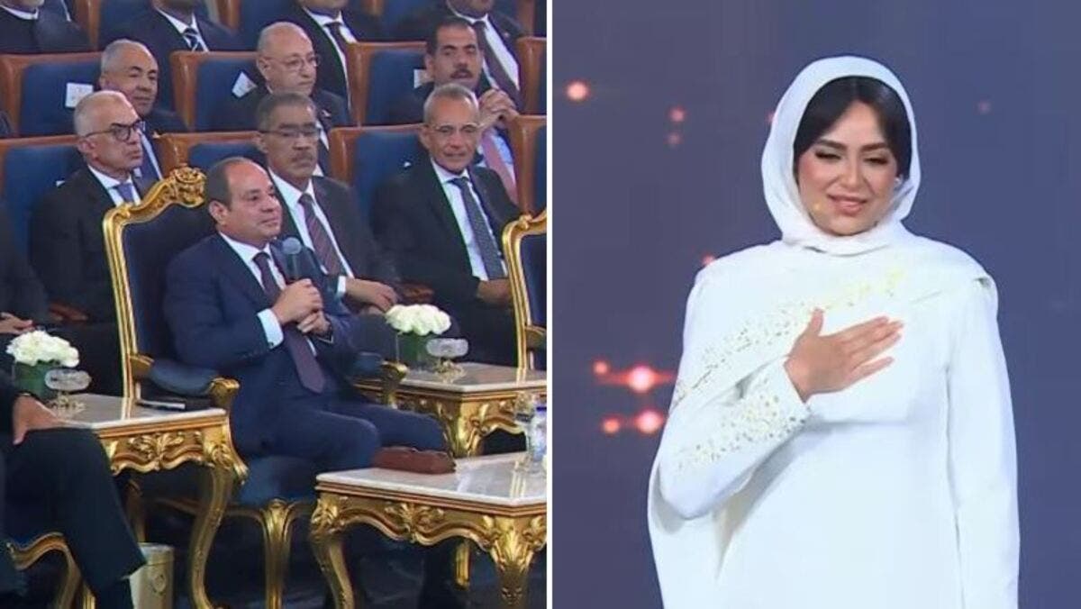 لفتة إنسانية بحفل المولد النبوي.. السيسي يدعو للفنانة هبة مجدي بالشفاء 