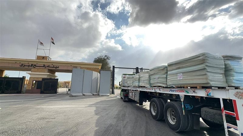 «زاد العزة 267»، الهلال الأحمر يواصل دعم غزة ويدفع بـ 3,292 طنًا من المساعدات