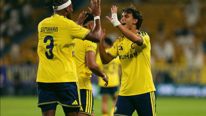 كأس خادم الحرمين الشريفين، النصر يتقدم على الدرعية 3-1 في الشوط الأول