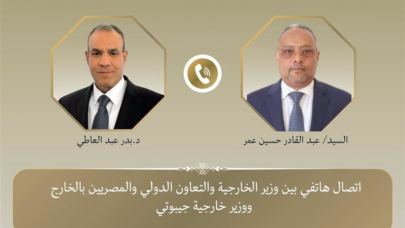وزير الخارجية يبحث مع نظيره الجيبوتي تطورات الأوضاع في منطقة القرن الأفريقي