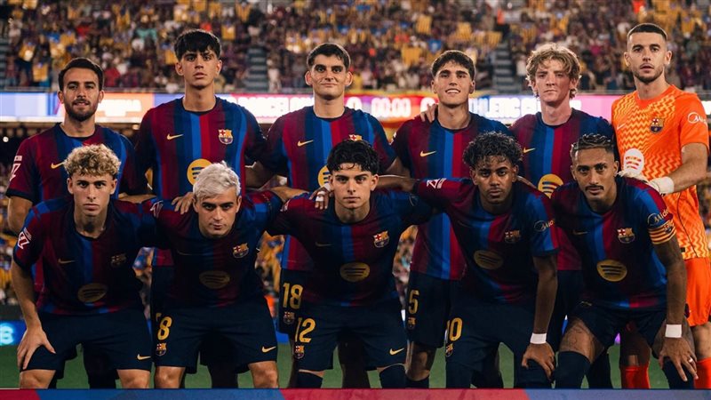 الدوري الإسباني، برشلونة يتقدم على أتلتيك بلباو بهدف رافينيا في الشوط الأول