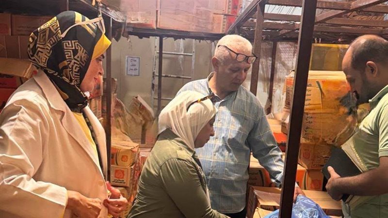 ضبط 1.7 طن لحوم ومنتجات مجهولة المصدر في حملة تموينية مكبرة ببلبيس