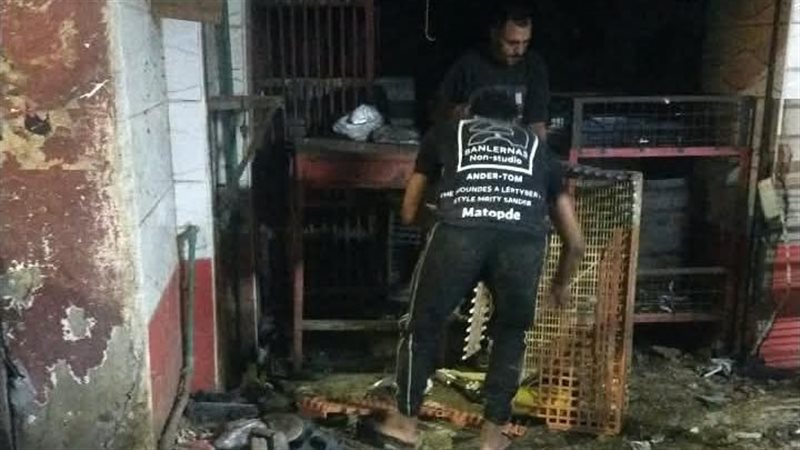 إصابة 4 أشخاص في انفجار أسطوانة غاز داخل محل بيتزا بشبرا الخيمة