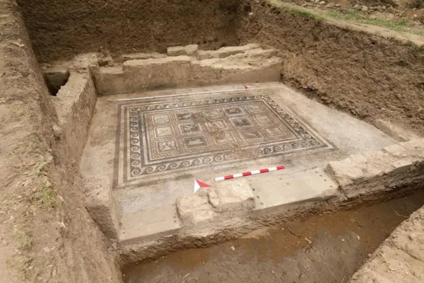 فسيفساء عمرها 1800 عام تكشف عن قصة حب روماني لكلب وقطة
