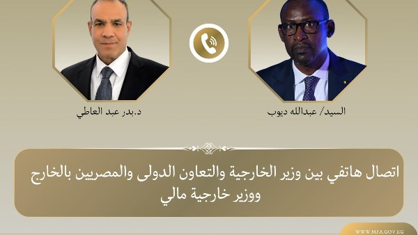 وزير الخارجية ونظيره المالي يبحثان تعزيز العلاقات ومواجهة الإرهاب في الساحل الأفريقي