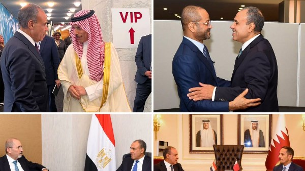 وزير الخارجية يكثف تحركاته في نيويورك لدعم القضايا العربية وتعزيز التنسيق الإقليمي