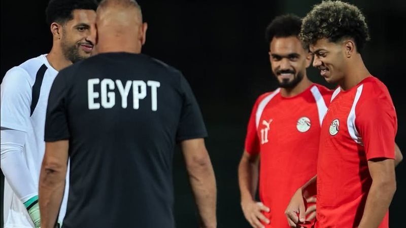 تدريبات استشفائية وتقسيمة في مران منتخب مصر استعدادا لتصفيات أفريقيا