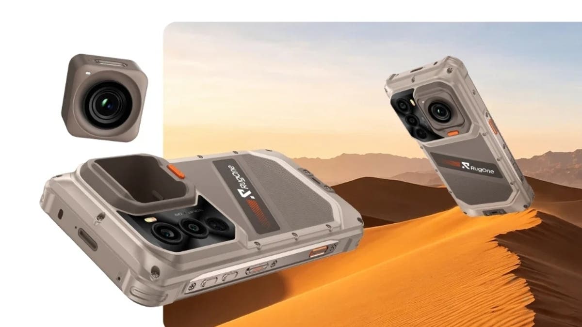 RugOne Xsnap 7 Pro.. هاتف يدمج كاميرا “أكشن” قابلة للفصل وبطارية عملاقة