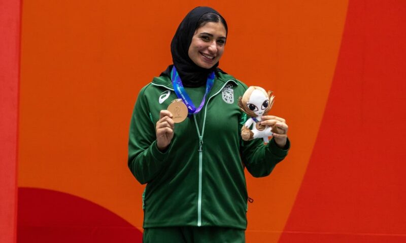 دينا مصطفى تحصد أول ميدالية نسائية سعودية في تاريخ الألعاب الآسيوية