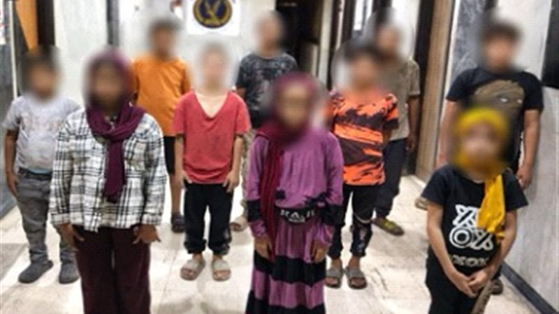 ضبط 10 متهمين لاستغلال 12 طفلًا في التسول وبيع السلع بالجيزة