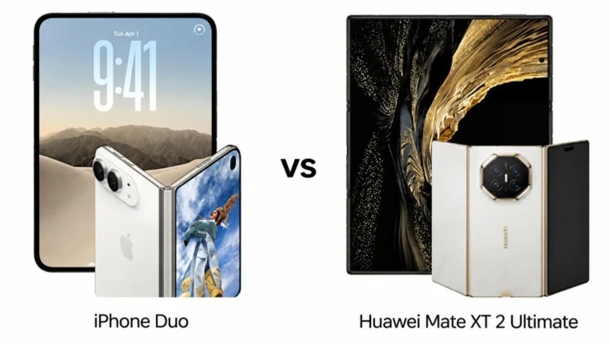 آيفون ديو أم Huawei Mate XT 2 Ultimate؟.. مقارنة بين “أبل” و”هواوي”