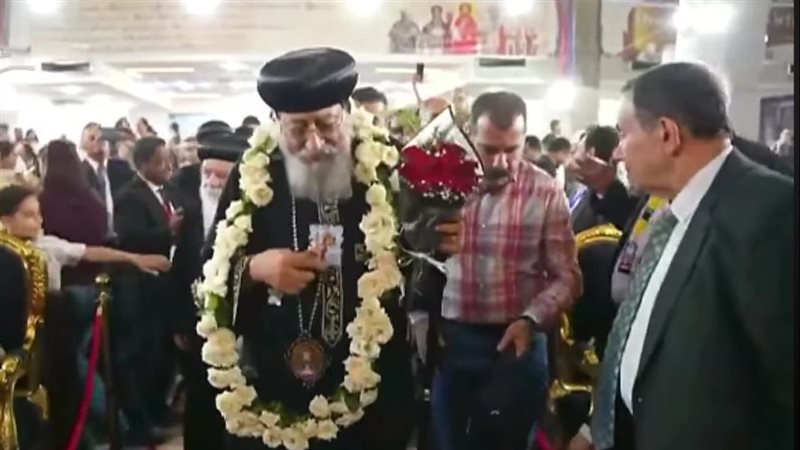 بالورد الأبيض، البابا تواضروس يشارك شعب إيبارشية ملوي احتفالية اليوبيل الذهبي