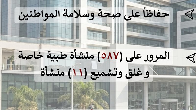 صحة الشرقية: غلق وتشميع 11 منشاة طبية وتحرير 73 محضر جنحة صحية