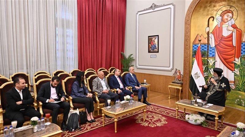 البابا ثيوذوروس الثاني يبحث مع نائب أردني دور مصر والأردن في حماية التراث المقدس ودعم السلام