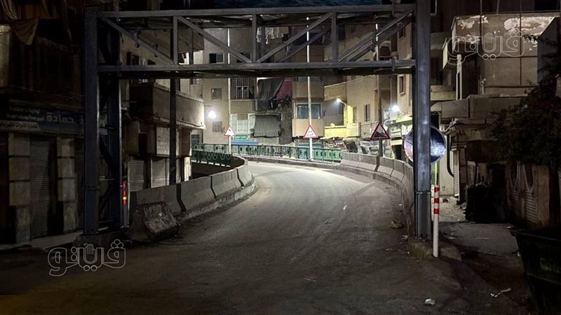 تركيب محددات لمنع النقل الثقيل من صعود كوبري الباجور في المنوفية (صور)