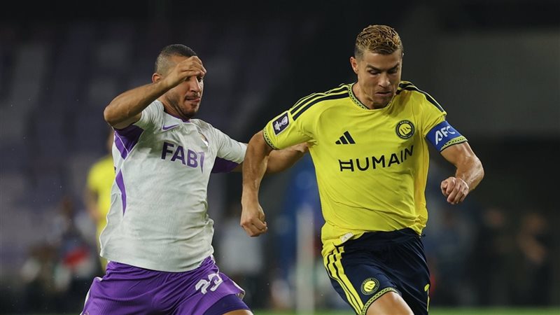 دوري أبطال آسيا للنخبة، العين يتقدم على النصر 0/1 في الشوط الأول