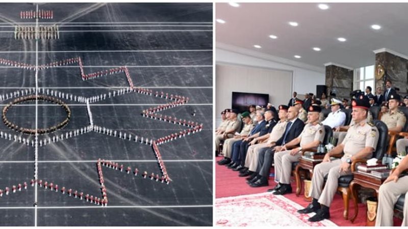 وزير الدفاع يشهد حفل تخرج الدفعة 163 ضباط صف مُعلمين (صور)