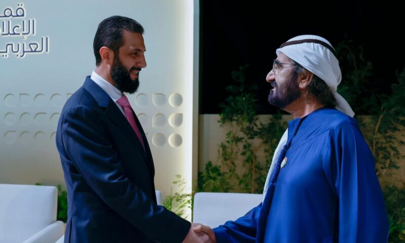 منشور للشيخ محمد بن راشد بعد لقاء أحمد الشرع.. ماذا قال؟