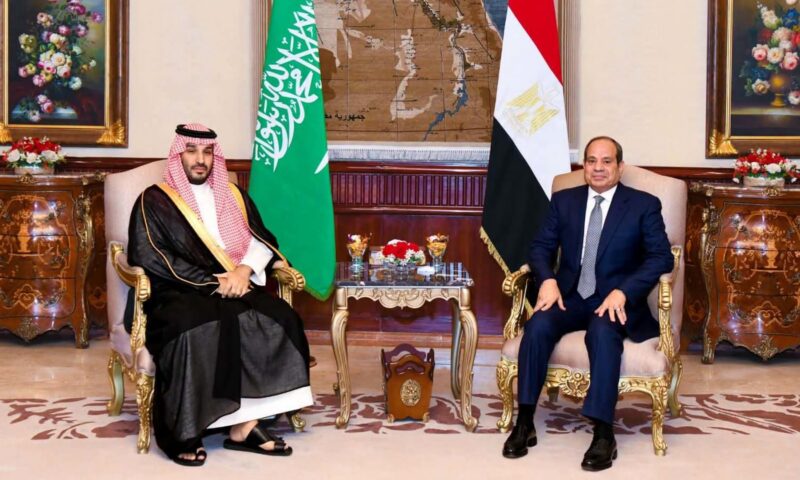 الرئاسة المصرية عن لقاء السيسي وولي العهد السعودي: تفاهم مطلق وتوافق على وحدة مصلحة وأهداف البلدين
