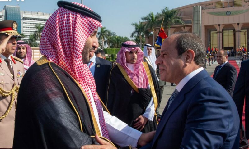 نص برقية محمد بن سلمان إلى السيسي بعد مغادرة مصر