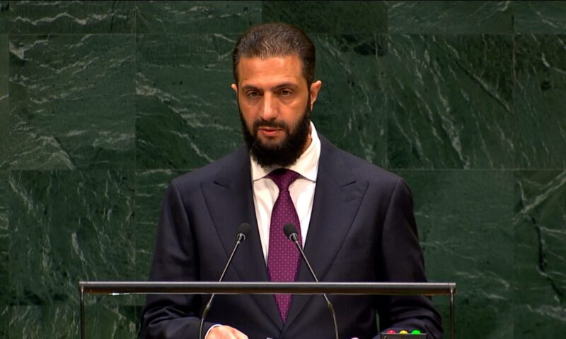 أحمد الشرع أمام الأمم المتحدة: سوريا تنهض والجولان سيبقى أرضًا سورية
